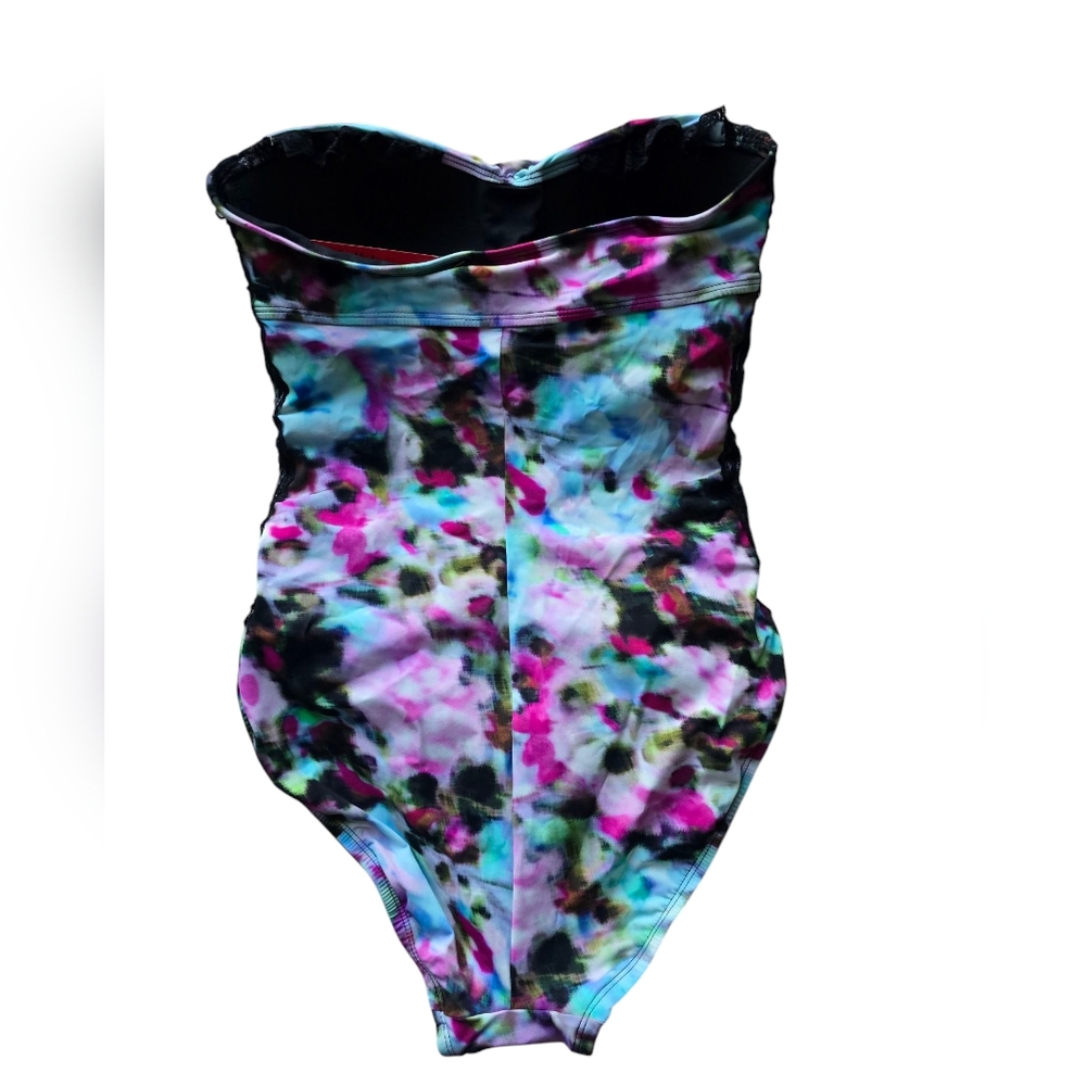 Spanx Floral Watercolor One Piece Swimsuit - Picture 8 of 9